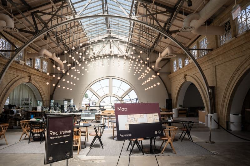 The Recursive venue, a grand arched hall
